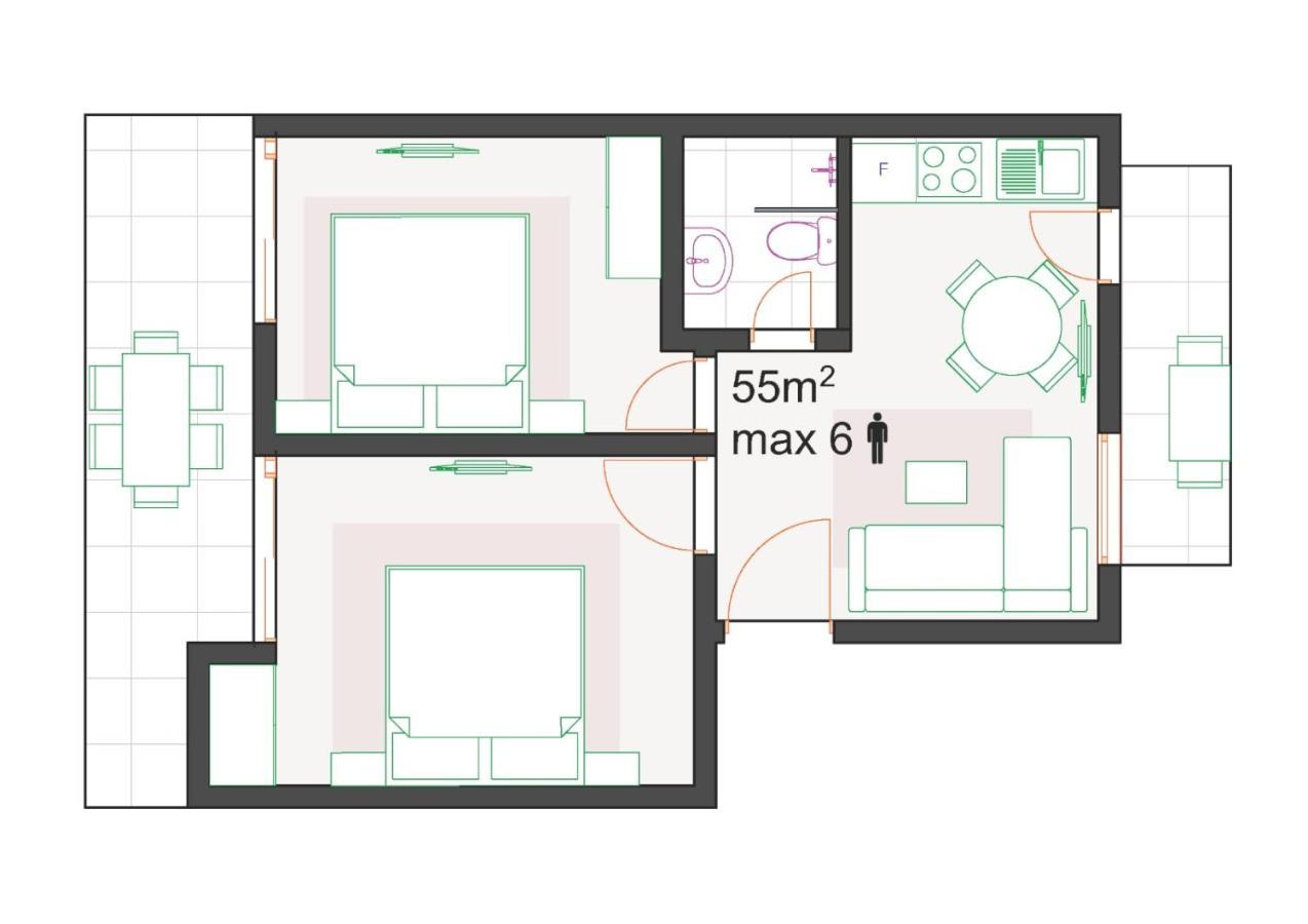 Mago Apartments Nea Kallikrateia Kültér fotó